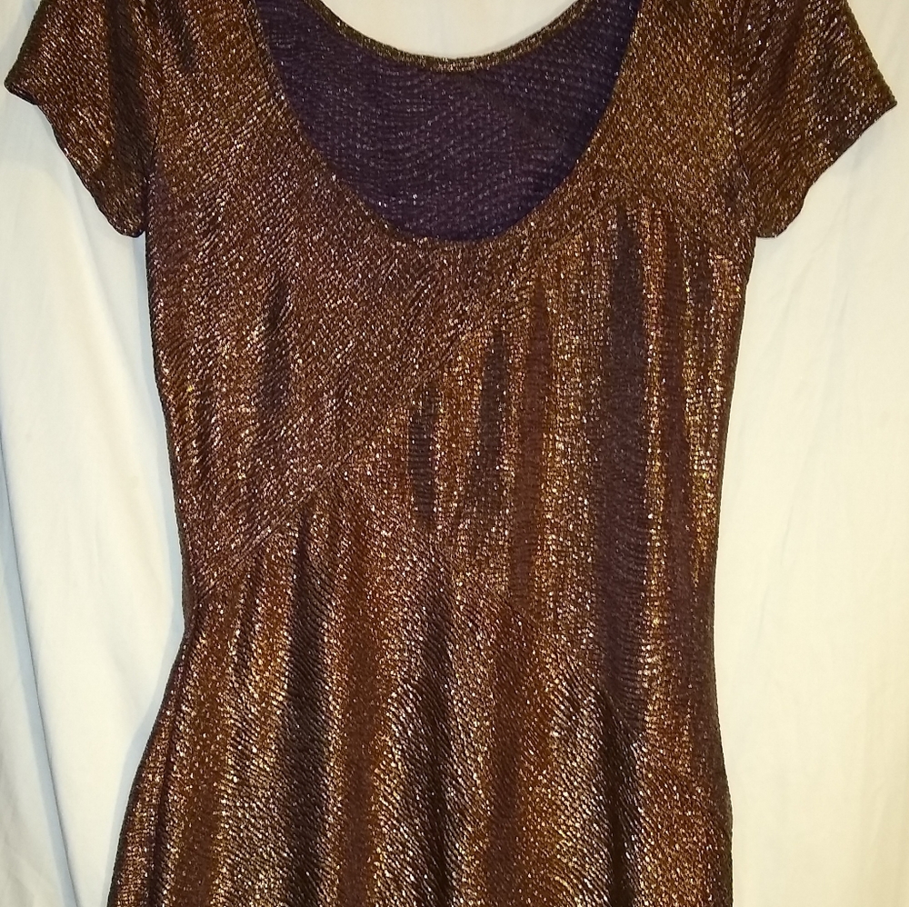 Free People Bronze Bodycon Dress